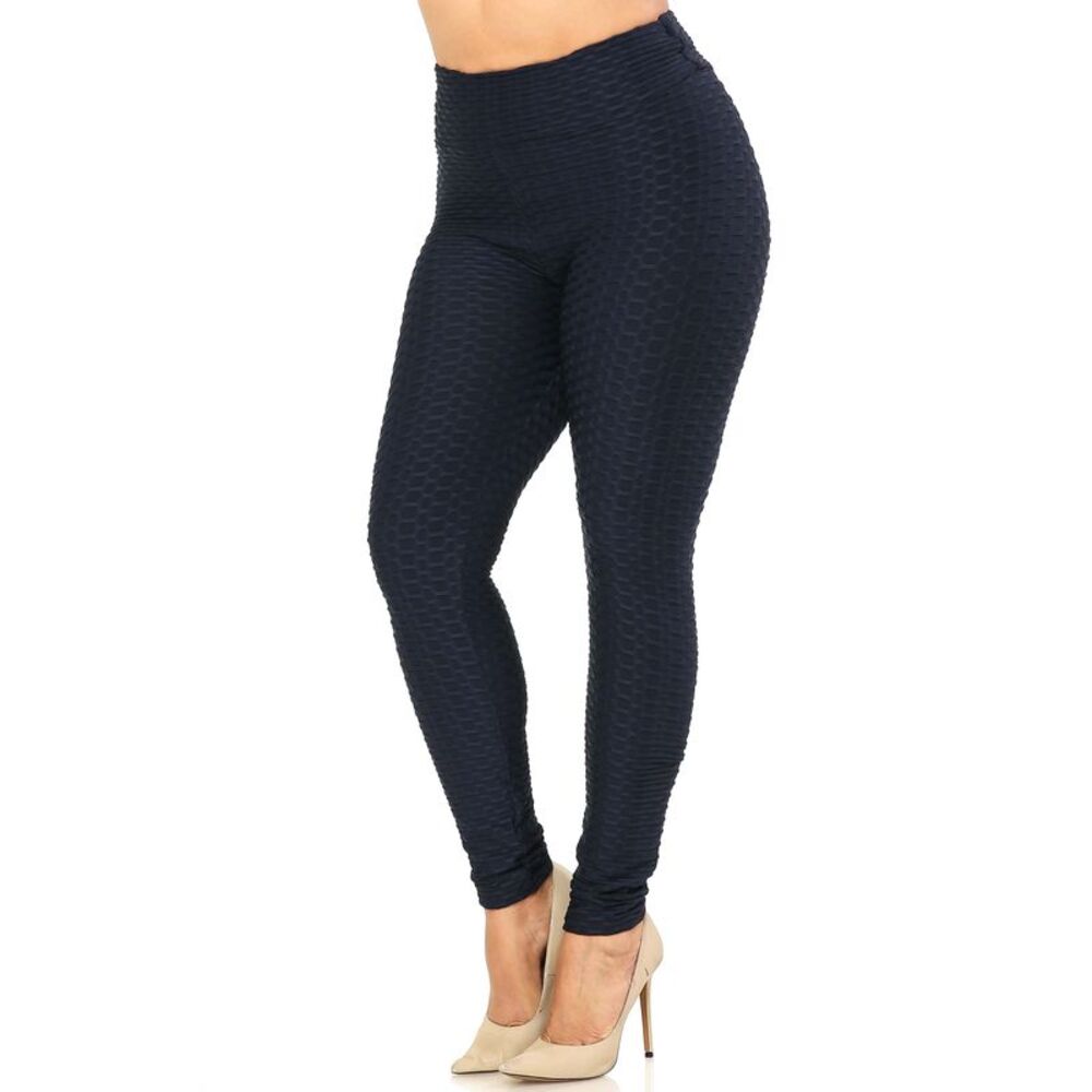 World of Leggings Scrunch Butt High Waisted Plus Size Leggings